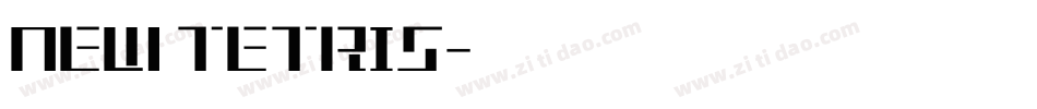 NEW TETRIS字体转换